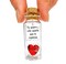 Mensaje romántico en una botella para regalar a tu novio o novia Tarro de los deseos con una tarjeta para tu esposo o esposa (in a bottle Te quiero… sólo quería que lo supieras)